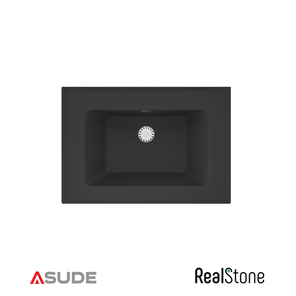 Realstone Zenith Etajerli Granit Lavabo 80*45 cm Beyaz