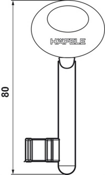 H40.01-H45.01-H40.04 Kilit CB anahtr n.6