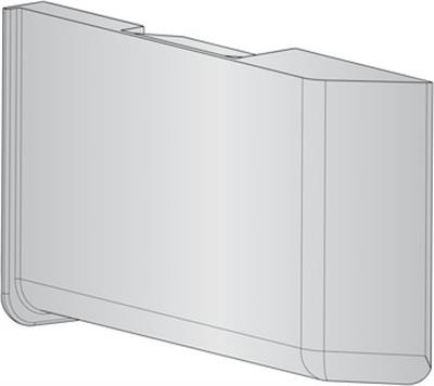 SC4 Kapak gri plastik sol