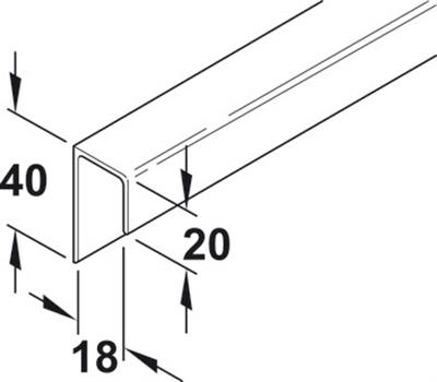 Slido F-Fold62 40/70A Kılavuz ray 5m
