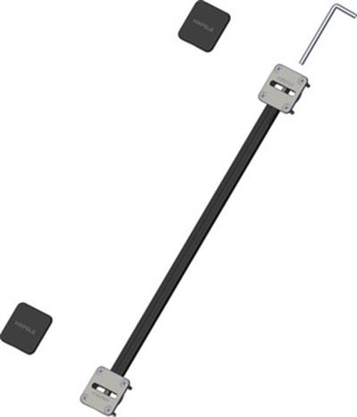 Gergi donanımı 2250-2450mm, 16mm, siy