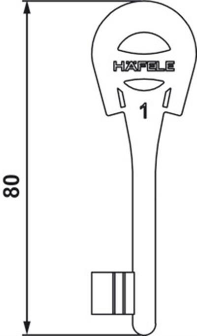 H50.05-H50.06-H50.08 Kilit CB anahtr n.5