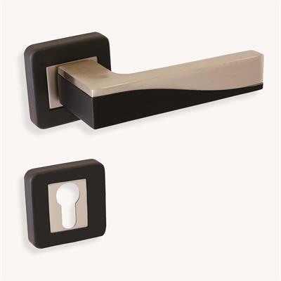 Sofuoğlu Derya Çelik Kare Rozetli Oda Kapı Kolu (Sarı Mat Antik)