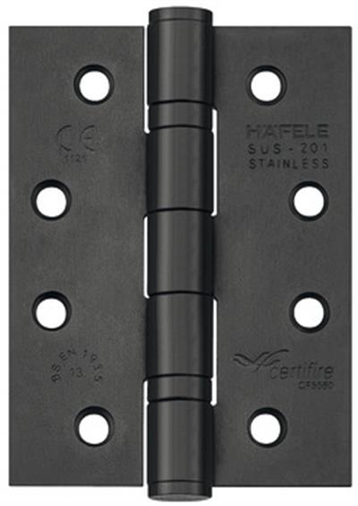 Bt. hinge fl.stst.bl.sat.sq.102x76x2,5mm
