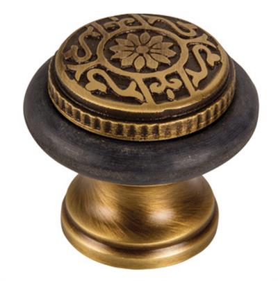 Stoper zemine, vidalı 31x40mm ant.bronz