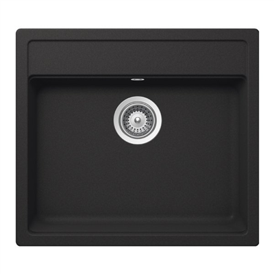 ADELA Carbon granit eviye, 570x510mm