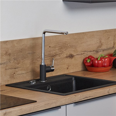 ADELA Carbon granit eviye, 570x510mm