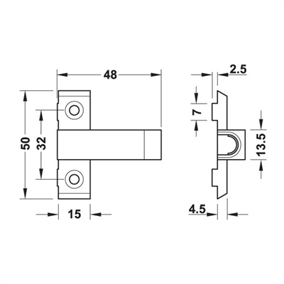 Bas-aç adaptör kılavuzlu bej