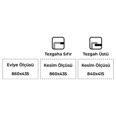 P011 ASSOS DAMLALIKLI G.EVİYE 860*435MM SİYAH