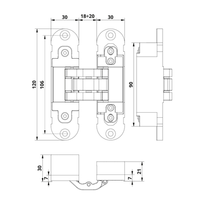 CALISTO yaprak menteşe p.altın,DIN sag