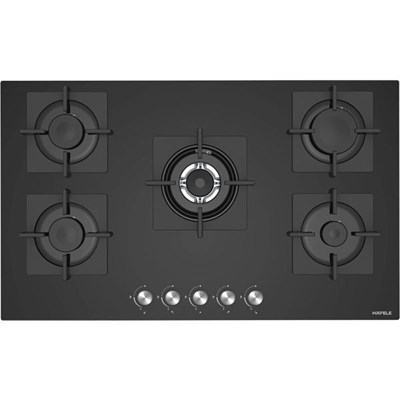 Hafele Capella Gazlı Ocak 90 cm 4G1W Siyah Cam