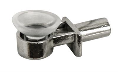 Raf pimi, cam, vantuzlu, nikel, 5mm