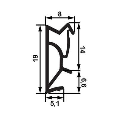 F04 Fitil, menteşe/ses, beyaz, 10mm