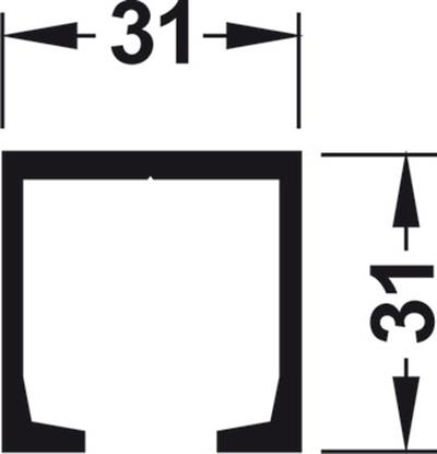 Üst taşıyıcı ray 3000mm