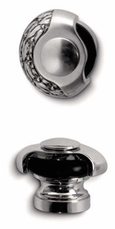 Stoper zemine, vidalı ant.gümüş 45x33mm