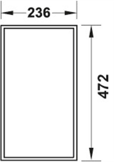 FineLine LiniQ Kutu 236x472x120 d. meşe
