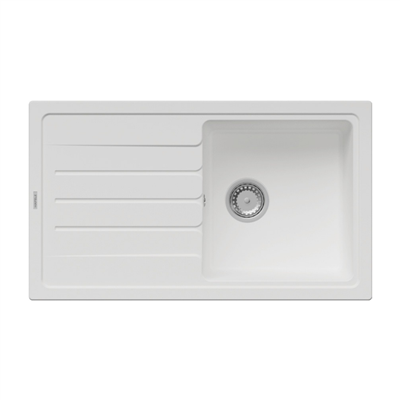 GRANO White granit eviye, 860x500