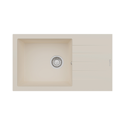 Realstone P010 Assos Damlalıklı Granit Evye Krem
