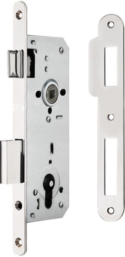 H40.01 Gömme kilit PC mat nikel 40/18mm