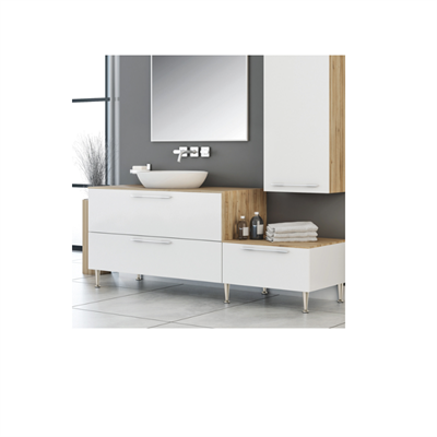 HELEN Ayak konik parlak krom 80mm