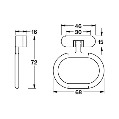 HENDEL Sarkaç kulp mat siyah 32mm