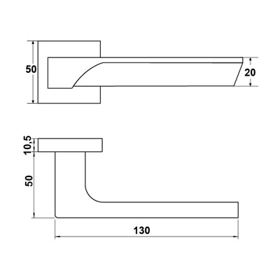 ISTANBUL Kol seti (barelli) parlak krom