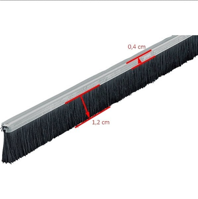 Kapı altı fırçası gömme 1000mm