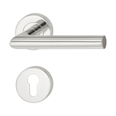 Kapı kol seti PC 8mm pas.çel parlak