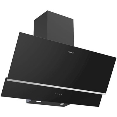 Hafele Luce Açılı Siyah Çift Cam Davlumbaz 90 cm