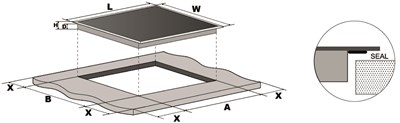 Hafele Lumino Seramik Ocak 90 cm 3G1D1T Siyah