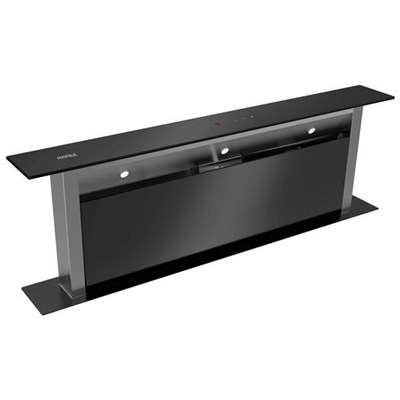 Hafele Maxima Asansörlü Davlumbaz 90 cm Siyah Cam