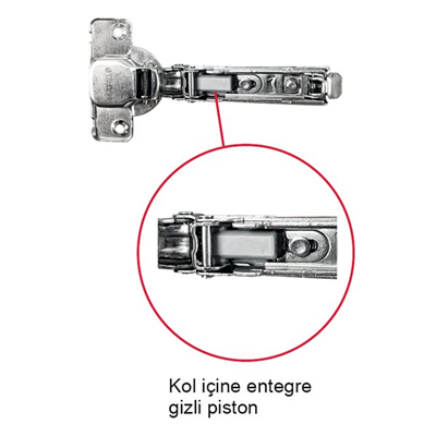 METALLA 110 Tas menteşe yvş tdb 48/6 HAFELE TAM DEVE FRENLİ