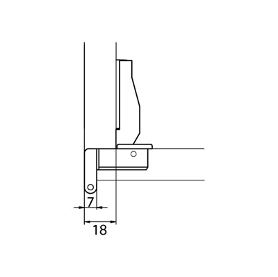 METALLAMAT RS 270º Menteşe düz 52/6,5