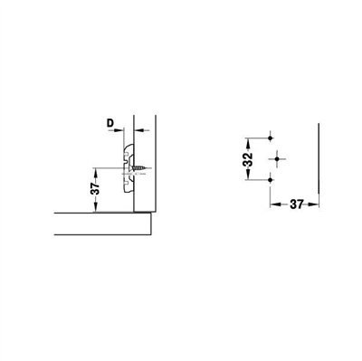 METALLAMAT S H taban vidalı 0 mm HAFELE FRENSİZ KARŞILIK