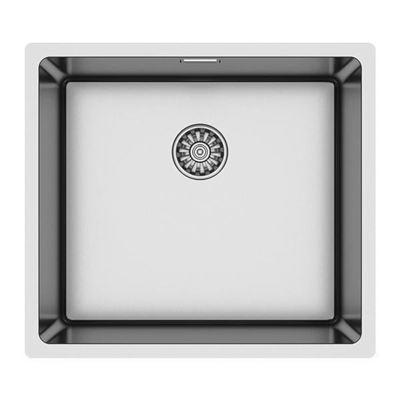 NOVARA04 Eviye,490x440mm,pas.çel.fırçalı