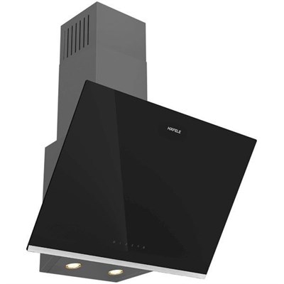 Hafele Orion Açılı Siyah Tek Cam Davlumbaz 60 cm