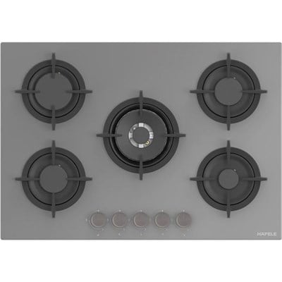 Hafele Orion Gazlı Ocak 75 cm 4G1W Gri Cam