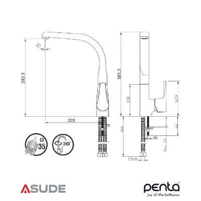 Penta 2315 Aren Evye Bataryası (Ø35mm)
