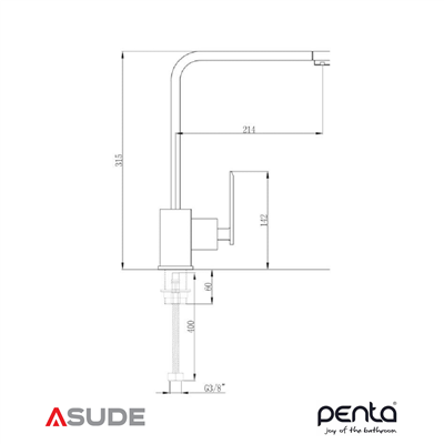 Penta 5355MB Capella Mat Bronz Evye Bataryası
