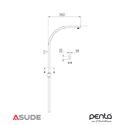 Penta 6978G - 8867G Gold 150-160 cm Duş Hortumu