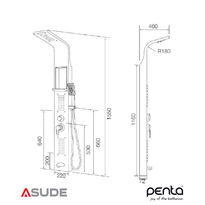 Penta SP1830 Duş Paneli