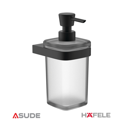 PLATO Sıvı sabunluk,duv.mon.,m.siyah