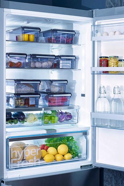 Primanova K Kapaklı Düzenleyici Raf PS 360x150x100 mm Şeffaf Siyah