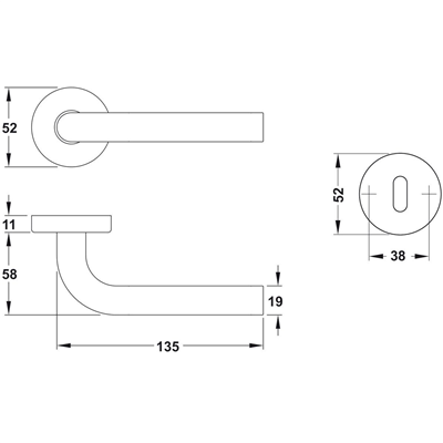 REA-M Kol seti (oda) p.çelik mat