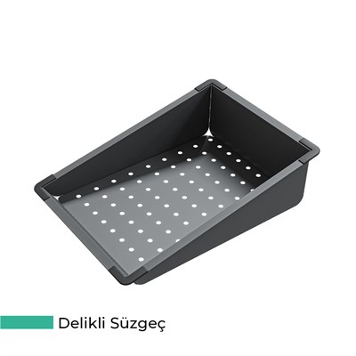 Realstone Angel Akıllı Granit Evye + Aksesuar Set Siyah