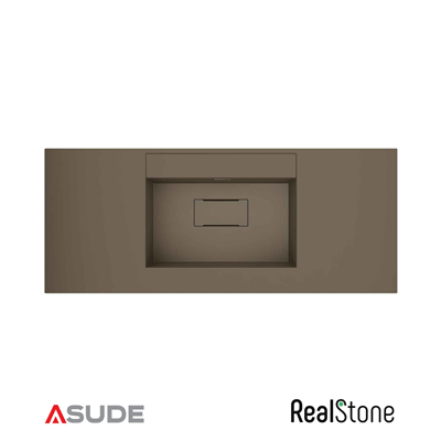 REALSTONE FLATSTONE ETAJERLİ GRANİT LAVABO 64,5*50CM CAPPUCCION