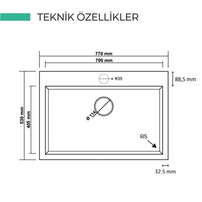 Realstone K003 Dıdyma G.Eviye Cappuccıno