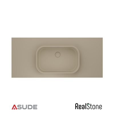 REALSTONE PURE ETAJERLİ GRANİT LAVABO 70*50CM VİZON BEJ