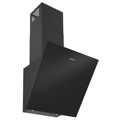 Hafele Vega Açılı Siyah Tek Cam Davlumbaz 45 cm