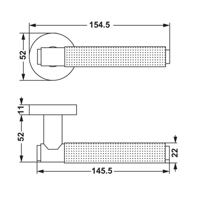 VERONA Kol seti (wc) mat siyah